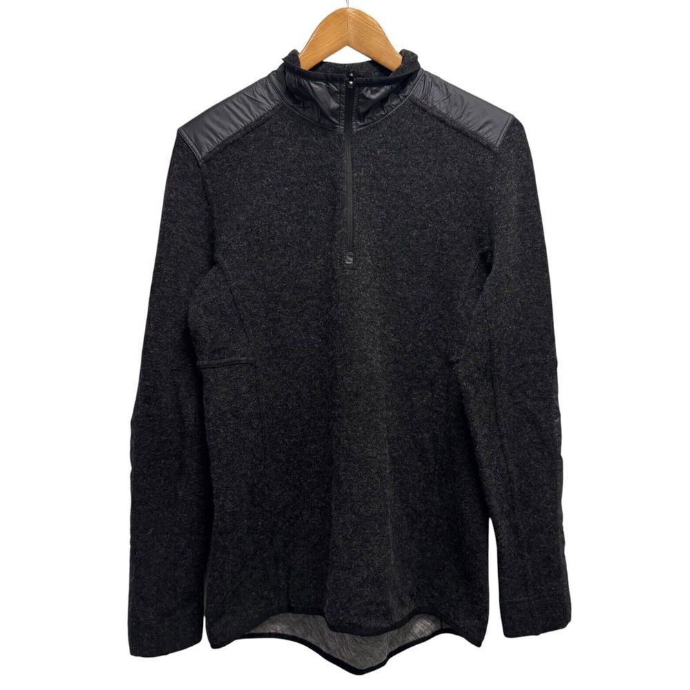 Outdoor Research Women's Size Large Cypress Hybrid‎ 1/4 Zip Wool Sweater Top euc